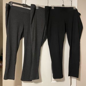NWOT lot of 3 dark grey/black Old Navy maternity leggings, size XL